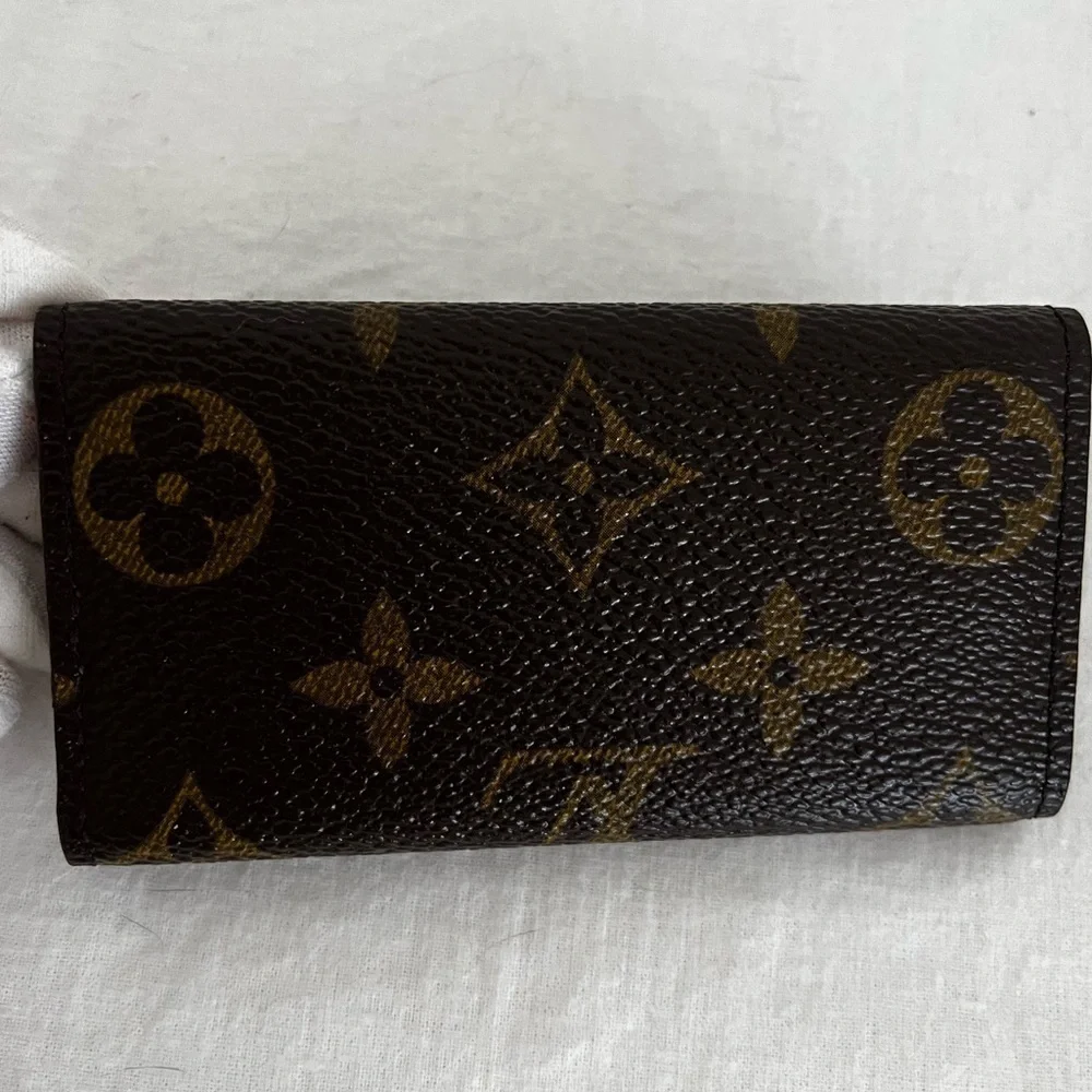 Louis Vuitton Monogram 4-Key Holder Rare 4-Hook Version France 1998